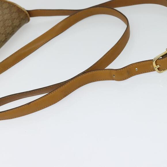 CELINE Macadam Canvas Shoulder Bag Beige Gold - Picture 7 of 12